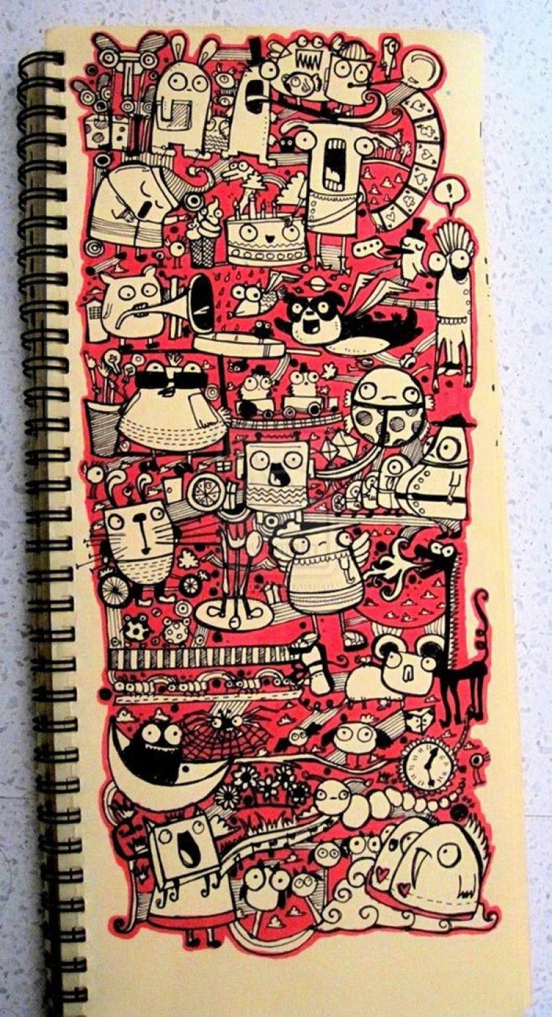 tranh-ve-nguech-ngoac-nghe-thuat-doodle-art-la-gi