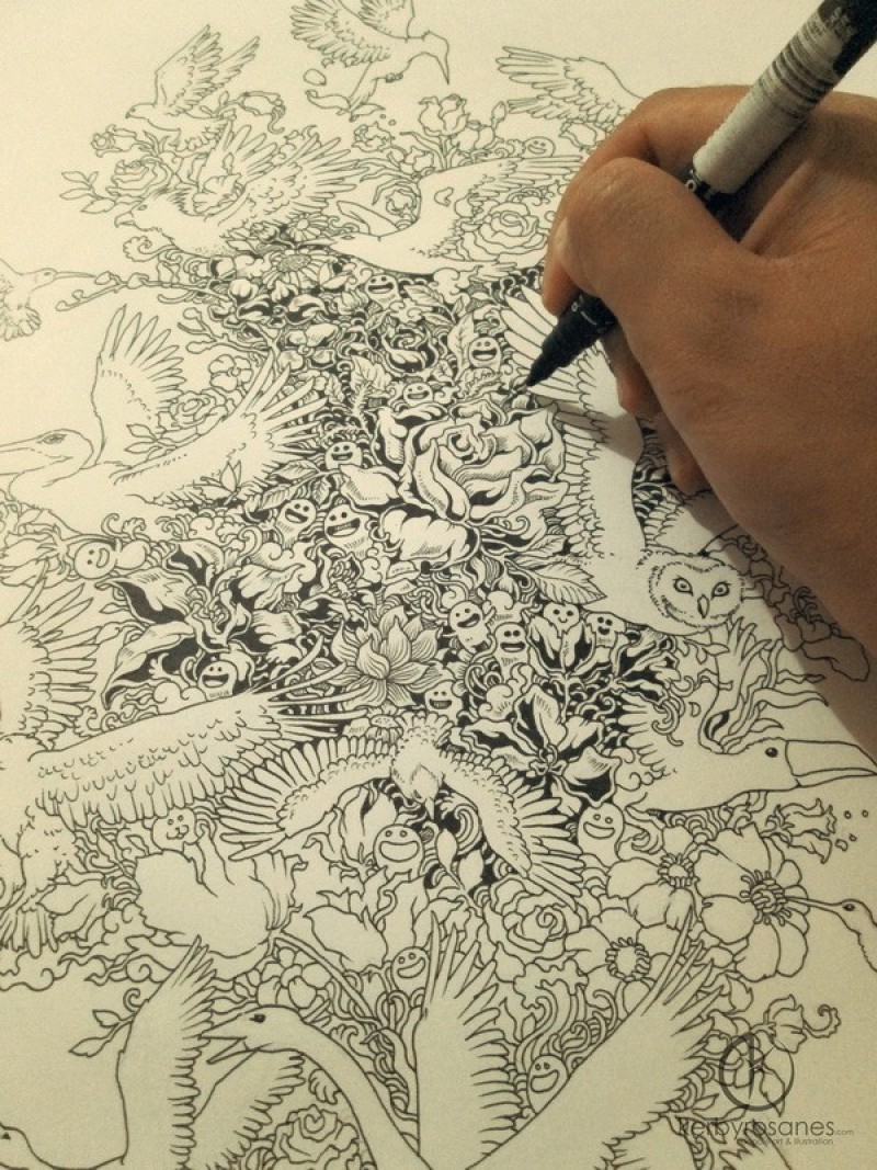 tranh-ve-nguech-ngoac-nghe-thuat-doodle-art-la-gi