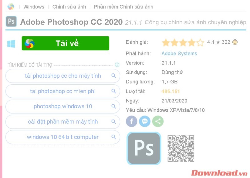 Tải về-cài đặt photoshop