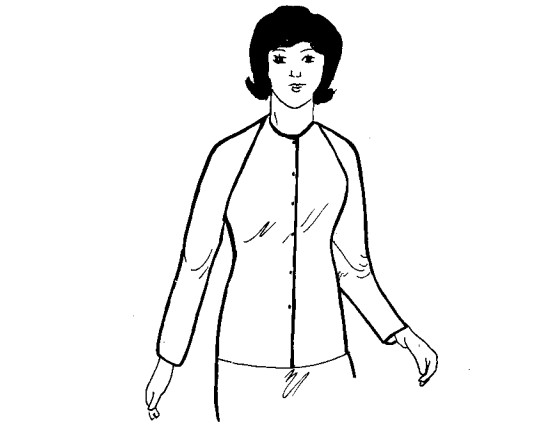 CÔNG THỨC CẮT MAY ÁO BÀ BA NÁCH XÉO TAY RAGLAN