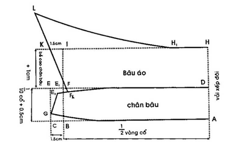 cách may áo bâu tenant