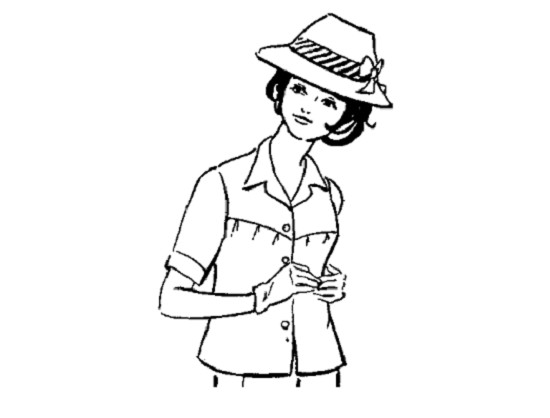 Hướng Dẫn Cách May Áo Có Cầu Ngực Và Cầu Vai Gài Nút Phía Trước