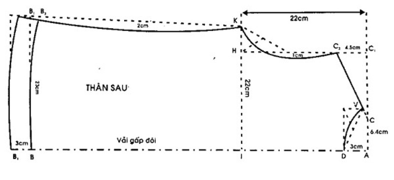 cách may áo tay ráp bâu lính thủy
