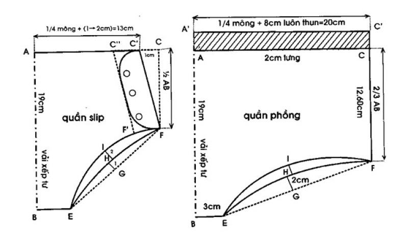 cách may cắt may slip
