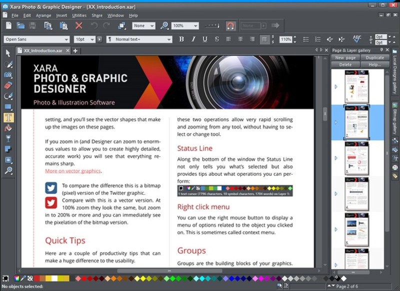 Phần mềm chỉnh sửa ảnh trên máy tính: Xara Photo &amp; Graphic Designer