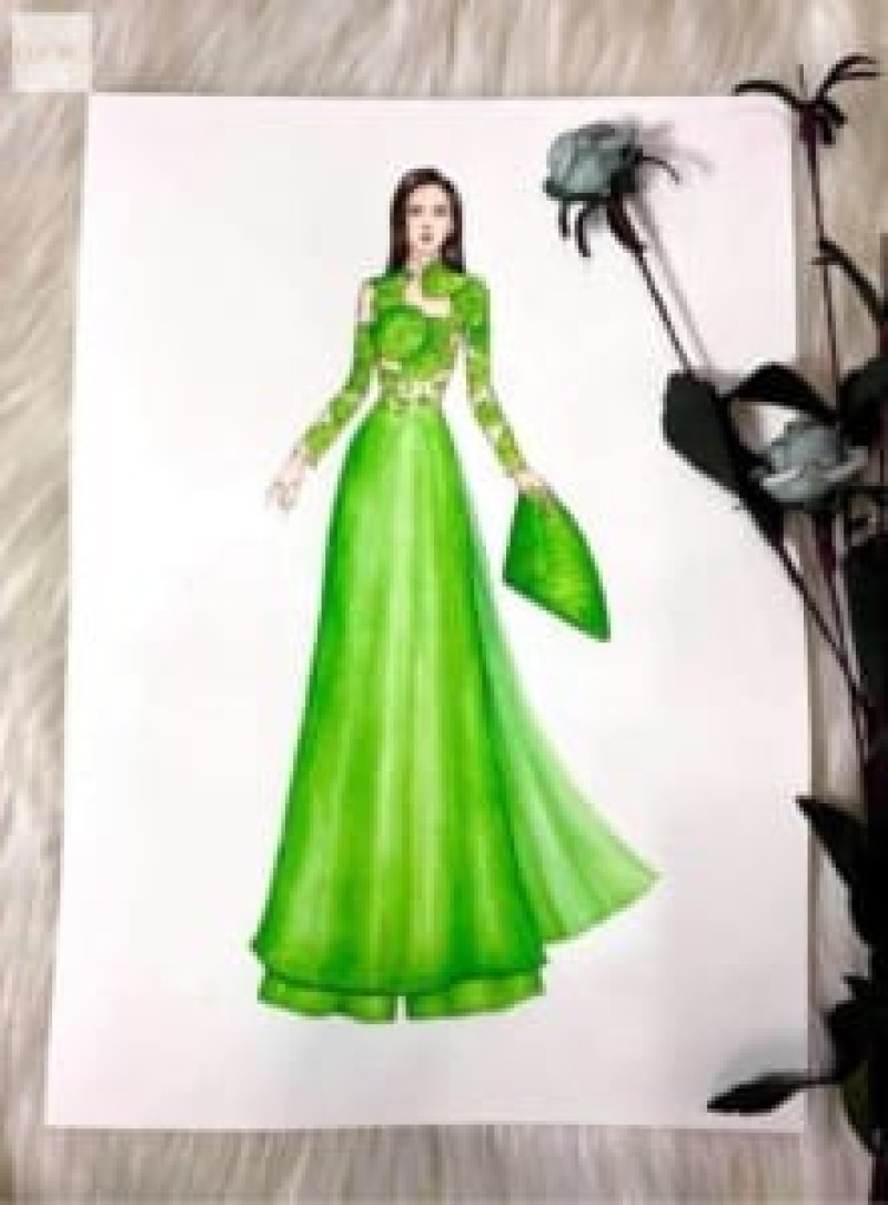 Bản vẽ áo dài cách tân