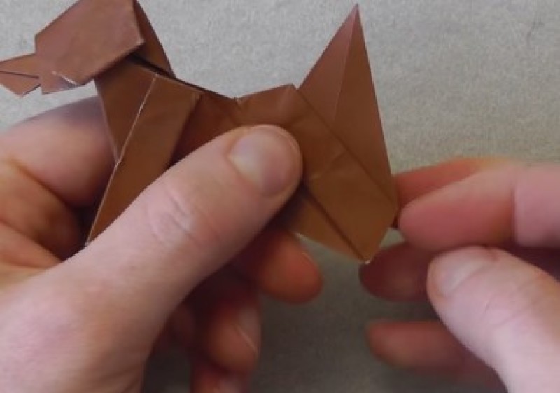Cách xếp chú chó xinh xắn bằng giấy theo phong cách origami