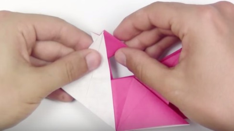 Cách gấp con gà trống