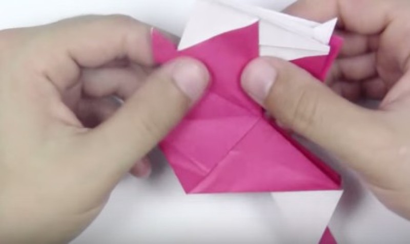 Cách gấp con gà trống