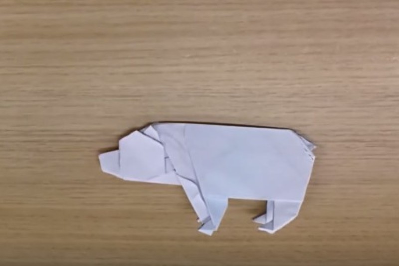 Cách gấp con gấu 