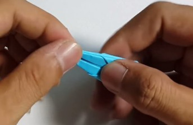 Cách gấp con mực bằng giấy