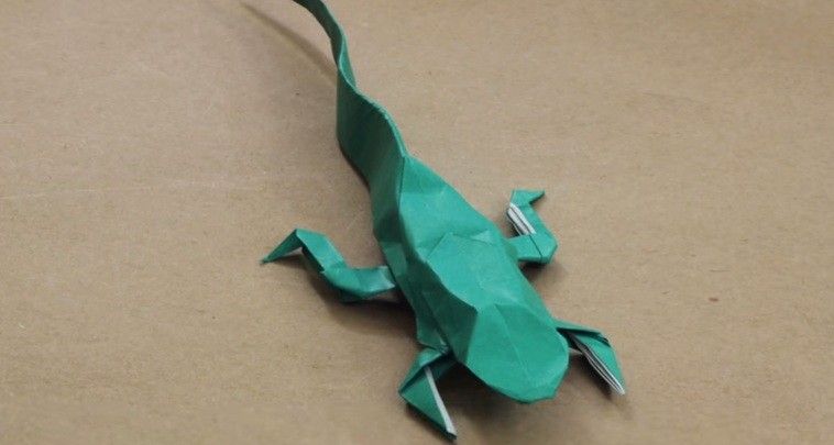 Cách Gấp Con Thạch Sùng Bằng Giấy Origami