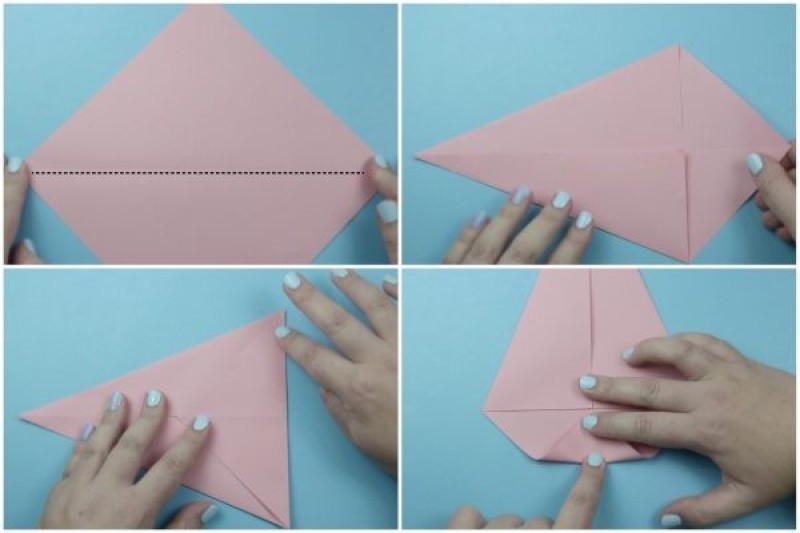 cách gấp hộp quà-Bước 1
