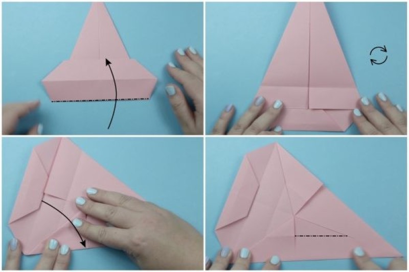 cách gấp hộp quà-Bước 2