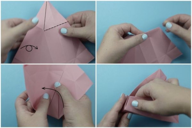 cách gấp hộp quà-Bước 4
