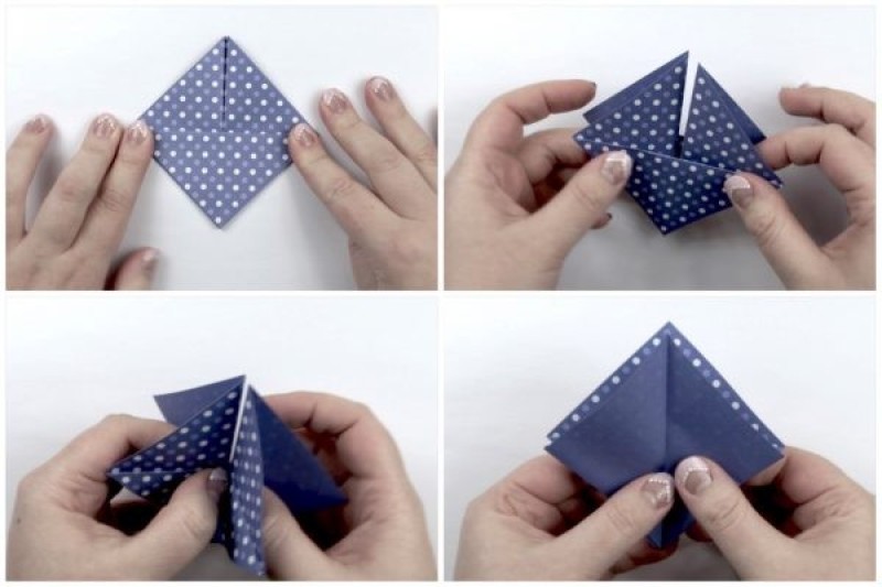 cách gấp hộp quà-Bước 1 
