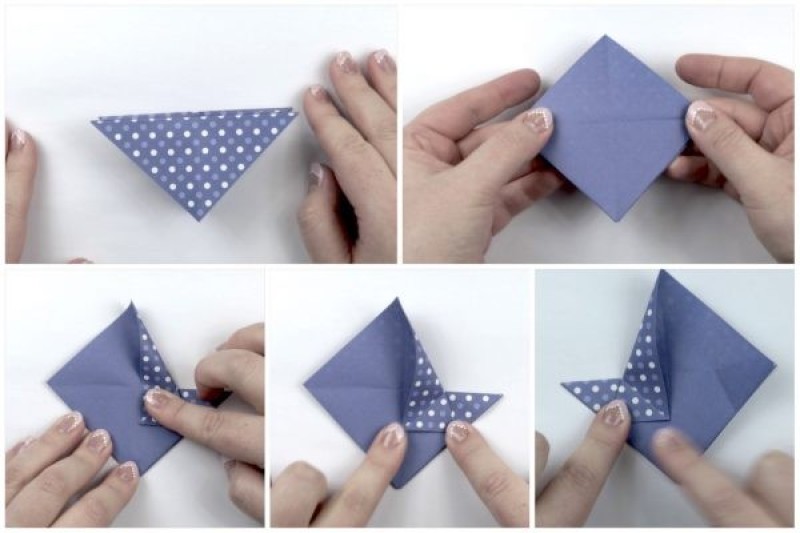 cách gấp hộp quà-Bước 2