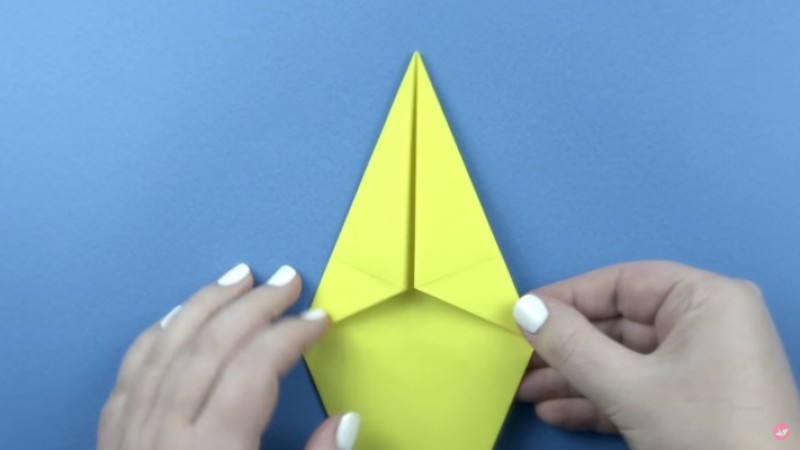 Cách gấp pikachu-Bước 5