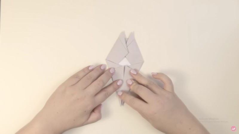 cách gấp toroto bằng giấy-Bước 3