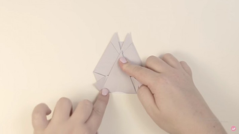 cách gấp toroto bằng giấy-Bước 4