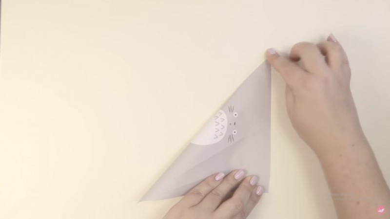 cách gấp toroto bằng giấy-Bước 2