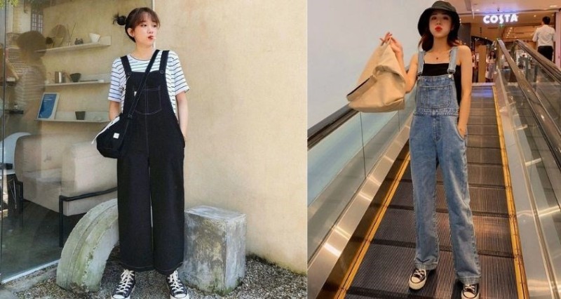 Quần yếm jeans unisex mang đến vẻ đẹp trẻ trung và năng động