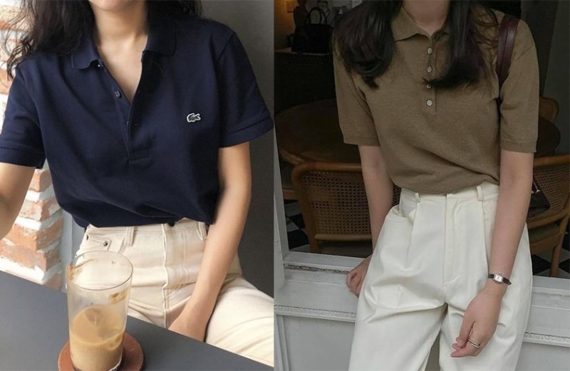 Áo thun có cổ form regular-fit