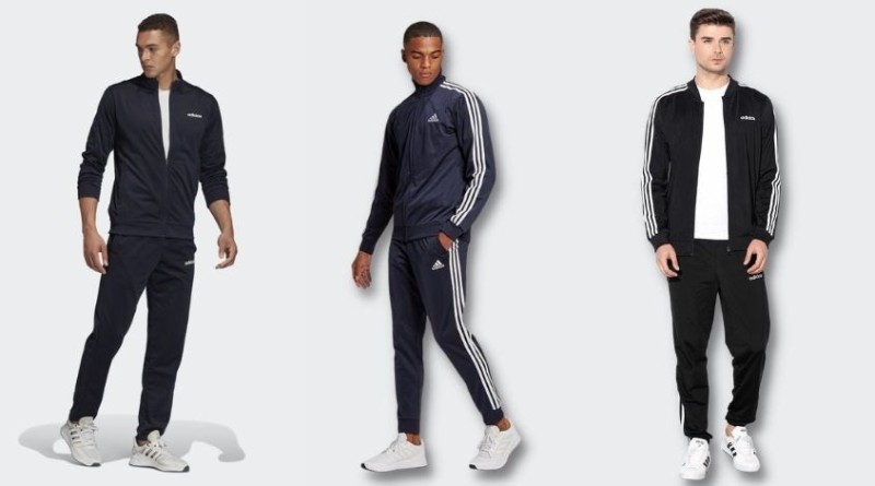 Phối giày Adidas nam cùng quần thể thao và áo khoác