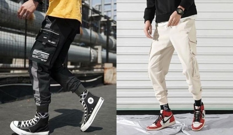 Phối giày Adidas nam cùng quần jogger