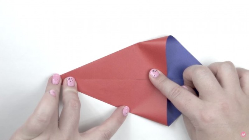 cách gấp bookmark-Bước 1
