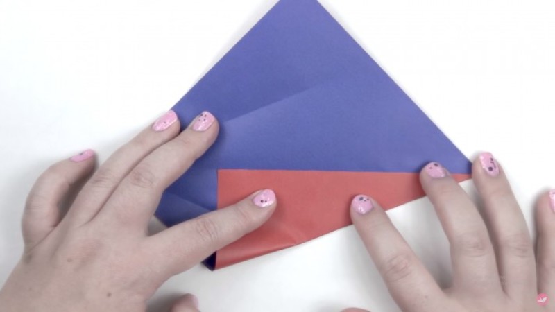 cách gấp bookmark-Bước 2