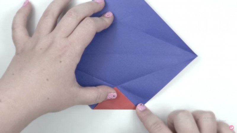 cách gấp bookmark-Bước 2