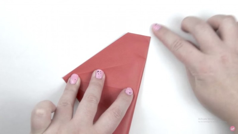 cách gấp bookmark-Bước 2