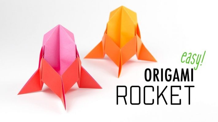 Cách Gấp Tên Lửa Vũ Trụ Kiểu Origami Cực Đơn Giản