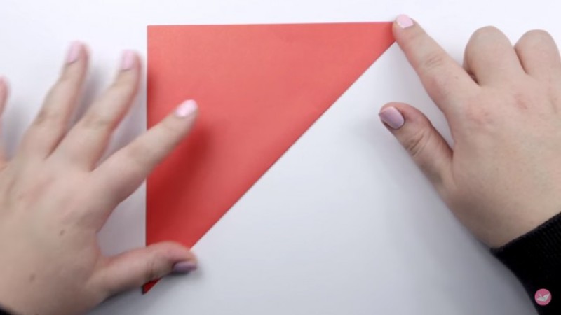 cách gấp tên lửa-Bước 1