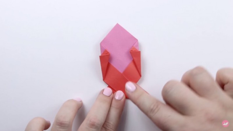 cách gấp tên lửa-Bước 4