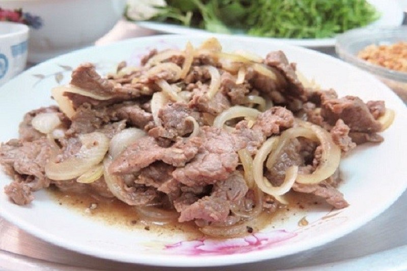 cách làm món thịt bò xào hành tây