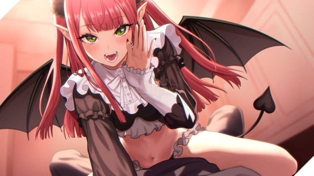Khi Waifu Marin Cosplay Succubus Khiến Các Fan Rơi Vào Lưới Tình