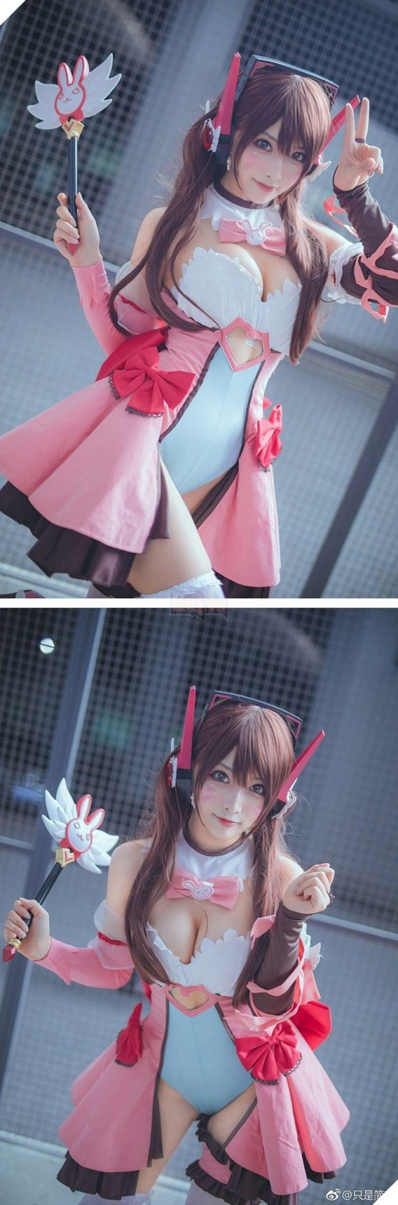 Ngộp thở với vòng một gợi cảm trong bộ ảnh cosplay D.va của Overwatch - Ảnh 3.