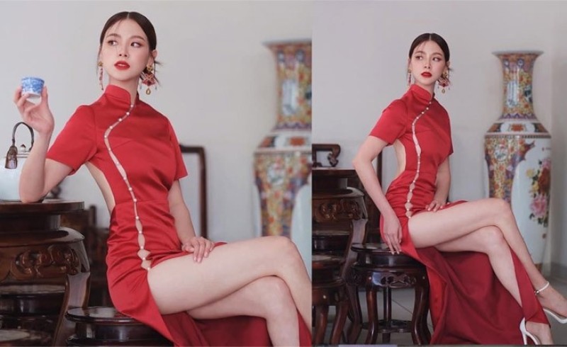 Búi cao gọn cũng là kiểu tóc phù hợp cho những bạn có khuôn mặt nhỏ