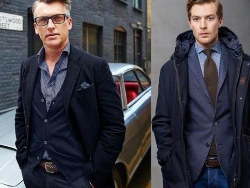 Áo khoác nam phối theo style layer (ảnh: sưu tầm)