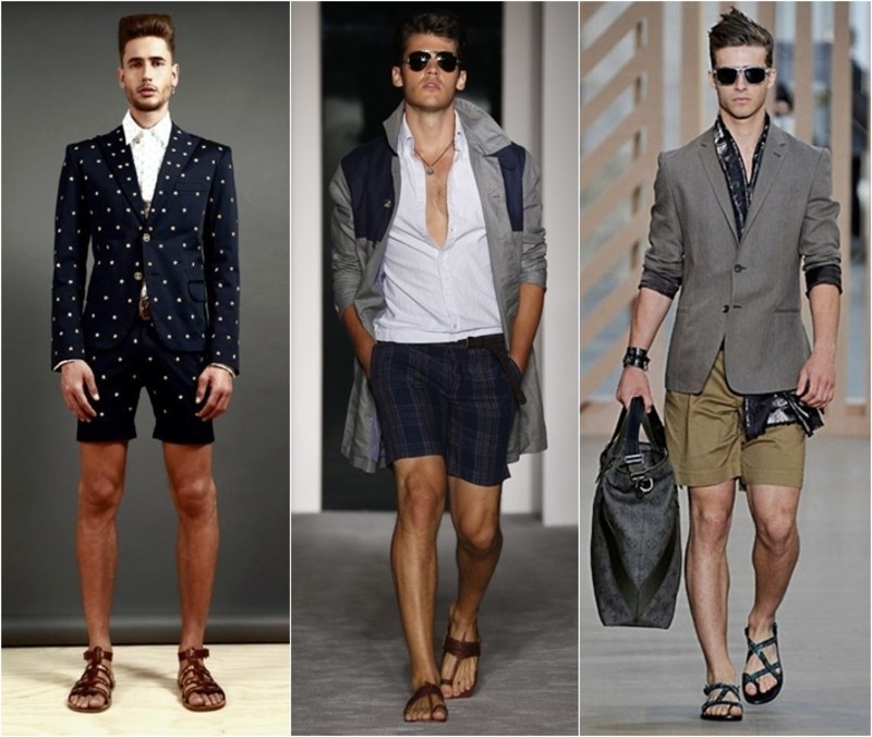 Áo sơ mi cùng quần short và dép quai hậu (Nguồn: myn.com.vn)