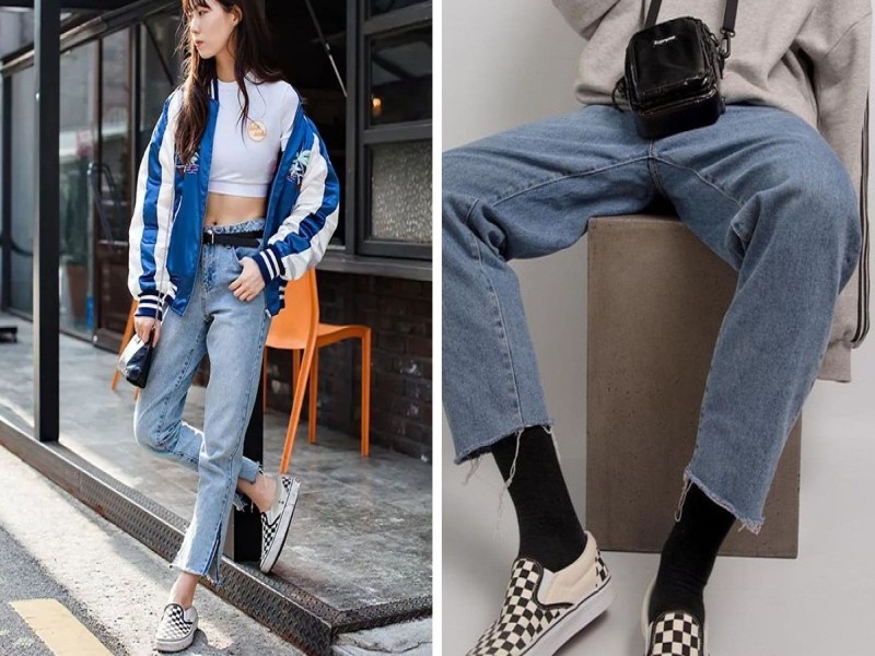 Áo khoác Hoodie - Giày Vans phối với áo khoác gì