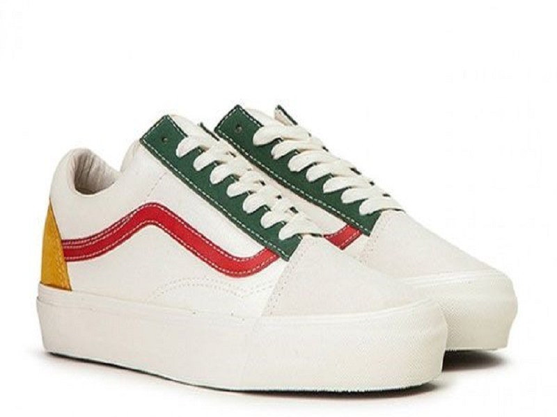 Áo khoác Zip phối với Vans trắng