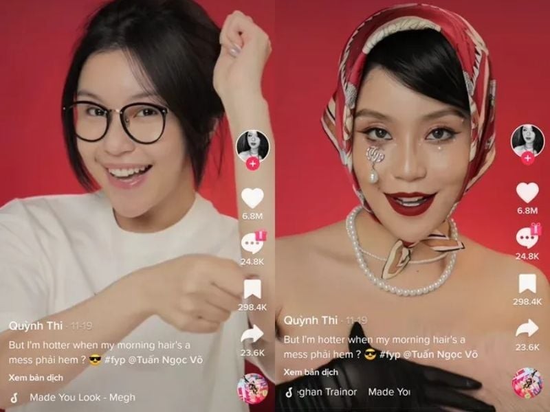 trend tiktok 2023-Trào lưu biến hình Make you look