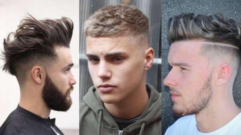 Kiểu hard part xoăn nhẹ kết hợp bald fade