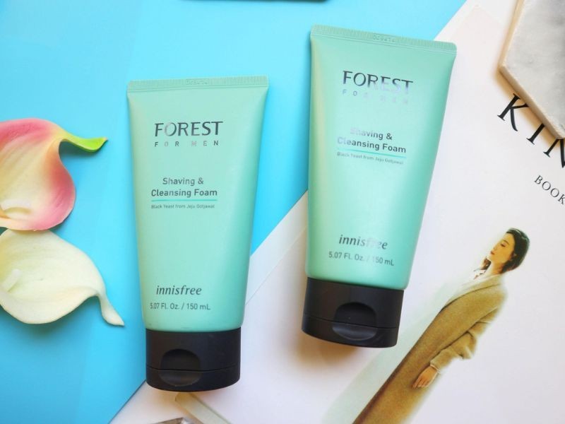 Innisfree Forest For Men Shaving &amp; Cleansing Foam có thể dùng làm bọt cạo râu