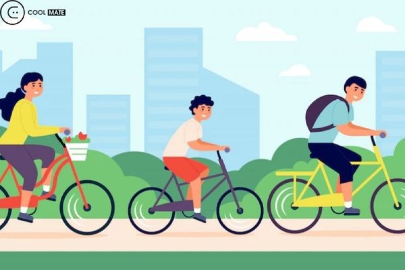 Đạp xe giúp rèn luyện cơ bắp