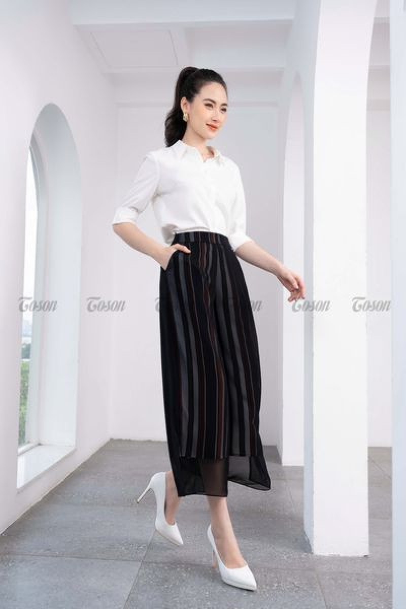 Quần suông ống rộng