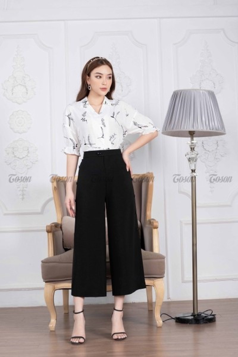Quần suông ống rộng